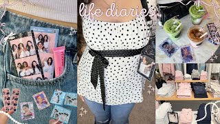 life diaries 🍡 study break, kpop albums, cafe hopping, shopping, photo booths, & Hollister PR