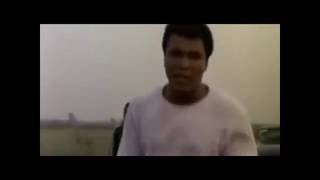 When We Were Kings - Muhammad Ali goes crazy when shadow boxing against an imaginary Foreman