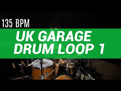 UK Garage / 2 step drum loop #1 135 BPM // The Hybrid Drummer