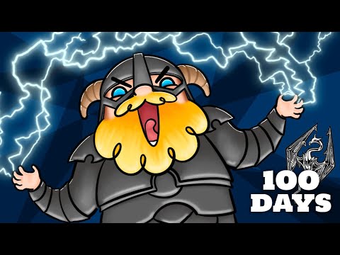 I Spent 100 Days In Skyrim Legendary Difficulty Becoming A Lightning God (Skyrim Movie)