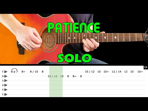 PATIENCE - Guitar solo lesson (with tabs + EXTRA slow lesson) - Guns N' Roses