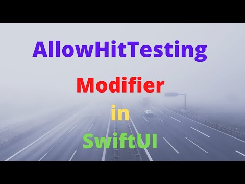 How to use AllowHitTesting in SwiftUI 2.0