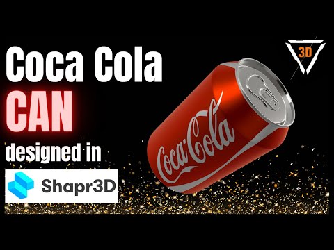 3D modeling on iPad with Shapr3D | Coca Cola CAN #shapr3d #3dmodeling #cocacola