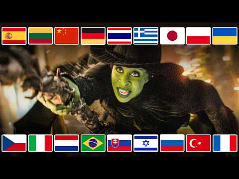 Wicked song "Defying Gravity" in 33 different languages