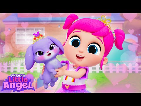 The Bunny Diva! 🐇 Cute Pet Song! | Little Angel Kids Songs & Nursery Rhymes