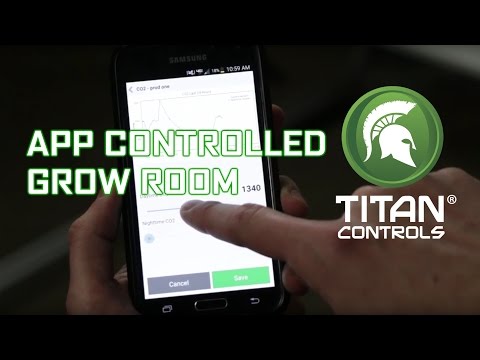 App Controlled Grow Room with Titan Controls Data Transfer Module
