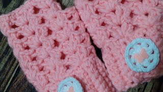 جوانتي بدون اصابع كروشيه Fingerless gloves