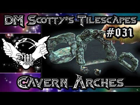 DIY Isometric Cave Arch Terrain for D&D (Tilescapes #31)