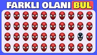 ????FARKLI OLANI BUL! Yalnızca En DİKKATLİ Kişiler Bulabilir! ???? Kolay, Orta, Zor -  Emoji Bulmaca