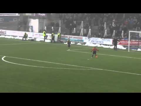 2015-02-07 St Johnstone HT Penalty Challenge - Georgetown v Laurieknowe primarys
