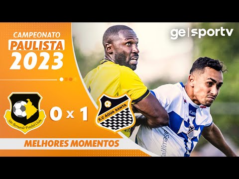 Gols e lances de São Bernardo x Água Santa