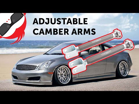 How To Install Adjustable Rear Camber Arms Infiniti G35 + (DIY alignment Guide)