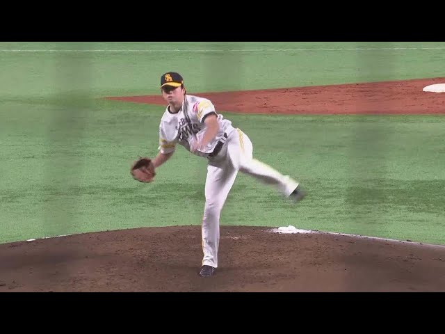 【4回表】3者連続三振!! ホークス・大関友久の剛腕が唸る!! 2022年6月18日 福岡ソフトバンクホークス 対 東北楽天ゴールデンイーグルス