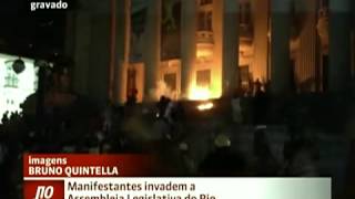 Imagens mostram invasão da Alerj
