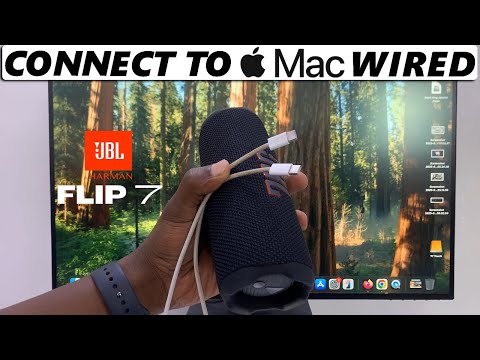 How To Connect JBL Flip 7 To Mac / MacBook Using Cable (Wired)