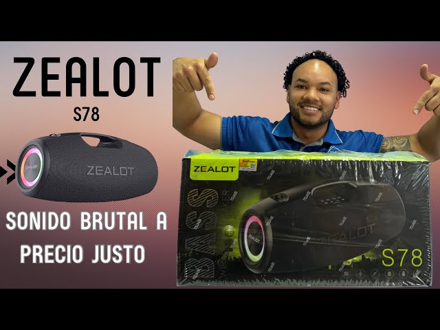 Vídeo relacionado con Zealot Altavoz Bluetooth Grande 120W con Luz LED, Altavoz Exterior Inalámbrico, Autonomía de 30 Horas, Bluetooth 5.3 y IPX6 Impermeable, Sonido Estéreo para Fiesta, Entrada USB/AUX/TF