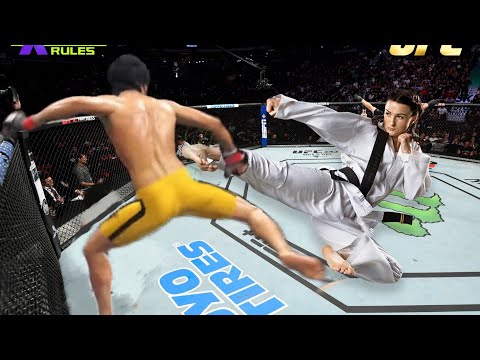 UFC4 | Bruce Lee vs Crazy Gerl Karate (EA Sports UFC 4) wwe mma