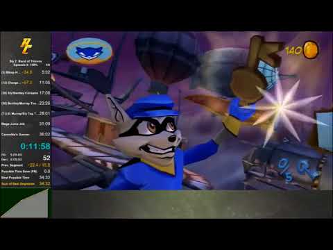 Sly 2 Episode 8 100% speedrun in 33:39 [Former WR]