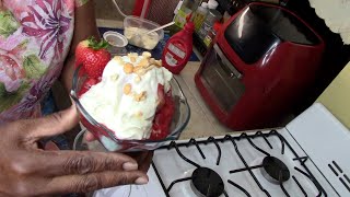 Homemade Strawberry Sundae Sauce Recipe And Whipping Cream