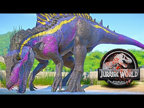 Inspinedoraptor, Megalodon, Triwervelsaurus, Tarbosaurus Dinosaurs Fight 🌍 JURASSIC WORLD EVOLUTION