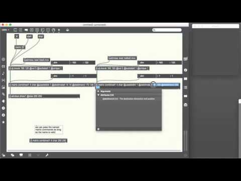 MAX MSP: SUBSETTING MULTIPLE MATRICES (VIDEO MATRIX)