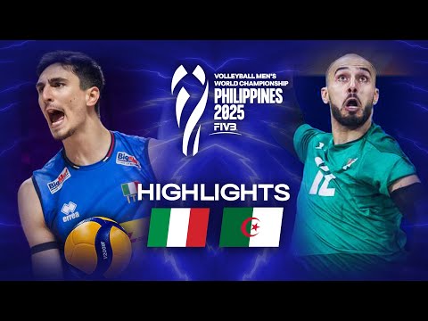 Italy 🇮🇹 vs. Algeria 🇩🇿 - Highlights | Men's World Championships 2025