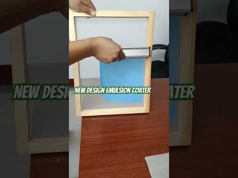 silk screen printing photo emulsion coater #screenprinting #screenprint