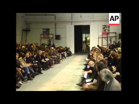 Yves Saint Laurent unveil oversized clothes at menswear show in Paris