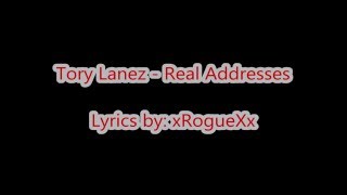 Tory Lanez - Real Addresses (Lyrics on Screen)