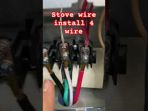 Stove 4 wire easy #repair #diy #fix #electrical #installstove
