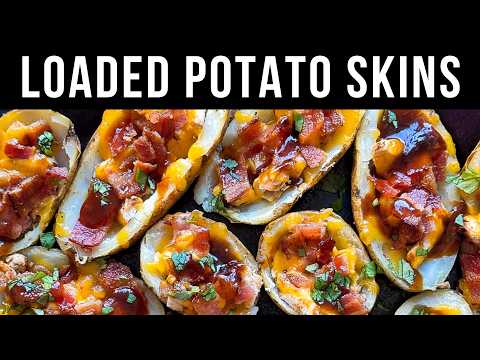 BBQ Chicken Potato Skins (Easy Game Day Appetizer)