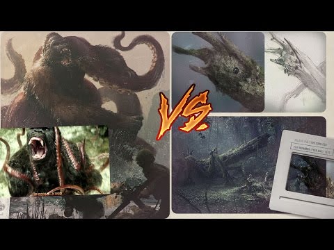 Skull Island MONSTER BATTLE | Mire SQUID vs Spore MANTIS