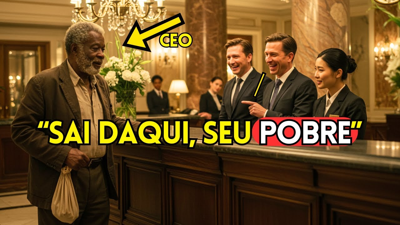 Homem negro sem-teto com um saco entra no hotel alegando ser dono—eles riram até se arrependerem!