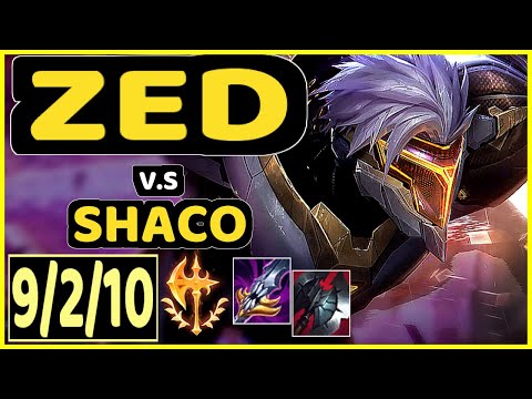 4LAN (ZED) vs SHACO - 9/2/10 KDA JUNGLE GAMEPLAY - BR Ranked MASTER