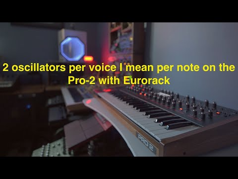 Augmented Poly-Paraphony: DSI Pro-2 paired with 4 analog Eurorack VCOs in paraphonic mode