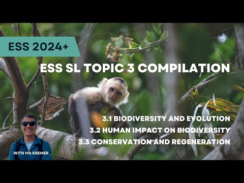ESS Topic 3 Compilation - Biodiversity, evolution, human impacts, conservation, and regeneration