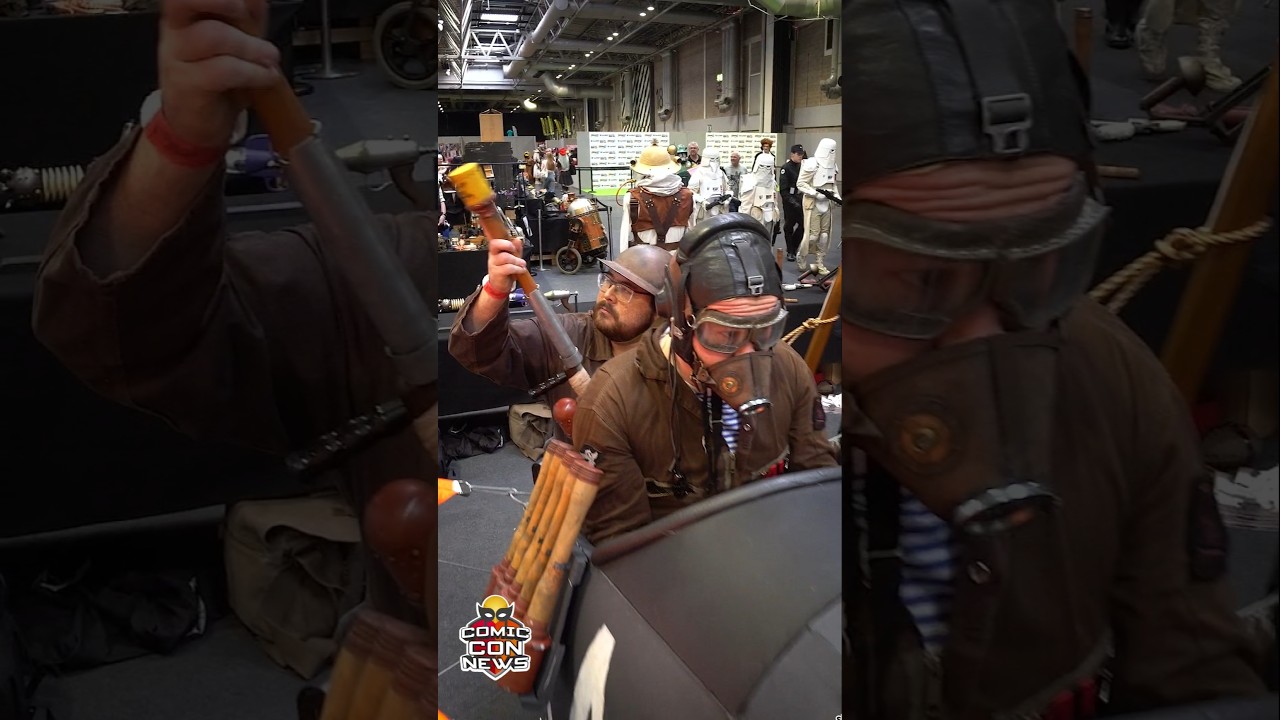 WW1 Dieselpunk Aircraft in Action #shorts #dieselpunk #cosplay #pilot