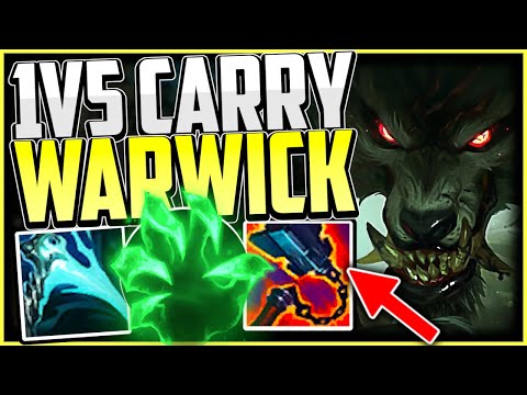 NEW 1v5 WARWICK CARRY BUILD SEASON 11 | Warwick Top Guide Season 11 League of Legends