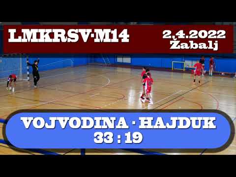 MKBJ RSVLMK-M14, 2022-04-02, Vojvodina-Hajduk 33:19