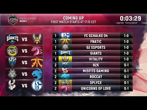 EU LCS Spring 2018 W1D2 Highlights ALL GAMES