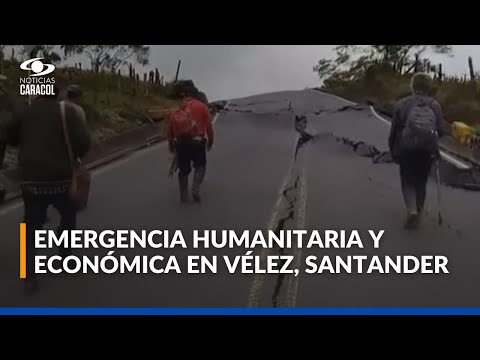 Emergencia en Vélez, Santander: decenas de familias afectadas por deslizamientos