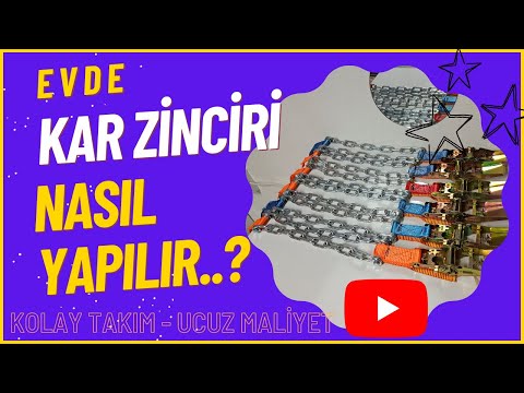 Kar Zinciri Yapımı - Kolay Takım Kar Zinciri ve Montaj Aşaması..