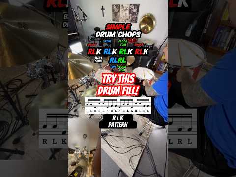 Easy DRUM CHOPS for Beginners (Drum Fill Lesson) #drums