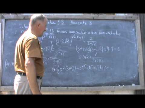 3. Bazele Matematicii: Lectia 53 - Continuam sa rezolvam variante de bacalaureat 3/4