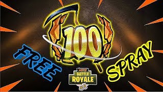 level 100 free spray emote fortnite battle royale - level 100 emote fortnite