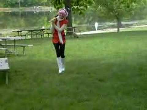 Haruko Haruhara chases Geese