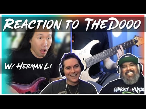 TheDooo Reaction: Playing Guitar with Herman Li of DRAGONFORCE?!