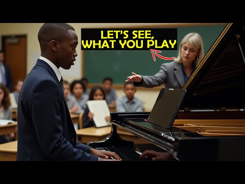 RUDE Teacher Forces Black Student to Play Piano to MOCK Him-But She Was Unaware of His Talent..