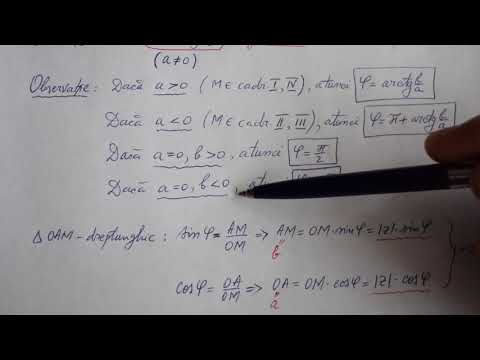 Forma trigonometrică a numerelor complexe