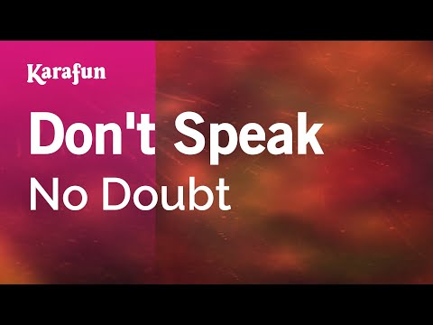 Karaoke Don&#39;t Speak - No Doubt *